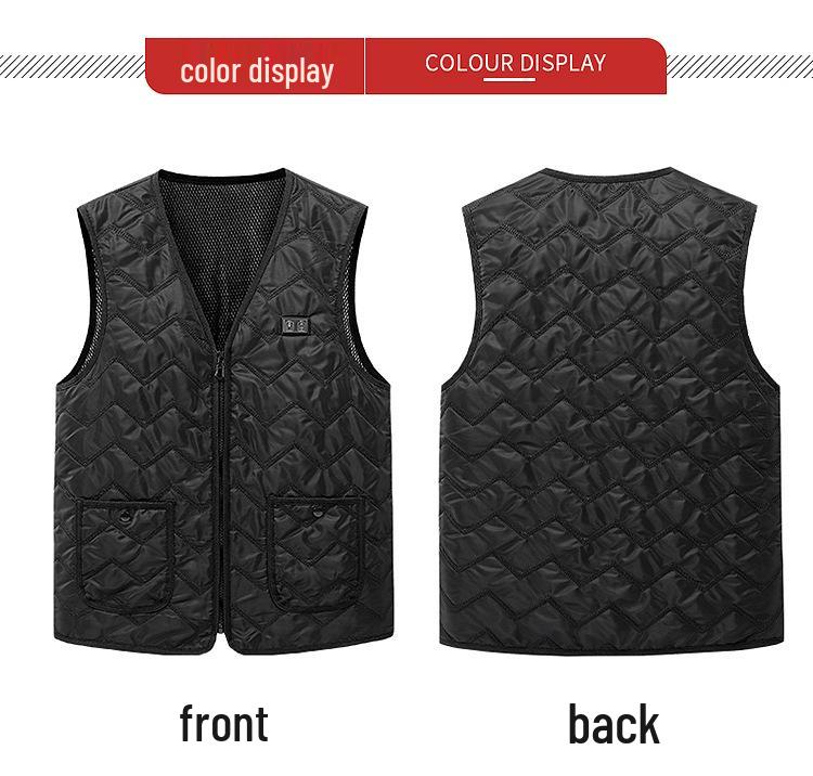 Dual Control USB Heated Vest - Couple Style, Constant Temperature, Cold Protection