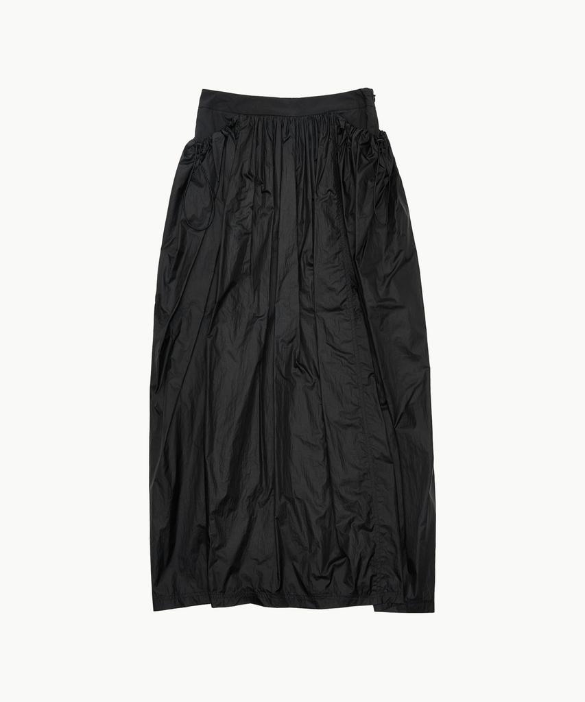 Amomento Layered Shirring Skirt_Black