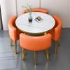 Modern Reception & Meeting Table Set: Office & Leisure Round or Square Dining Table with Chairs.