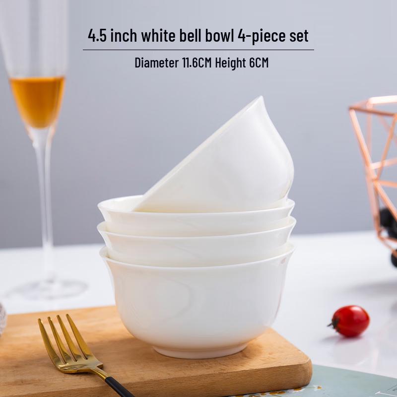 Jingdezhen Ceramic High-Footed Jinzhong Bowls