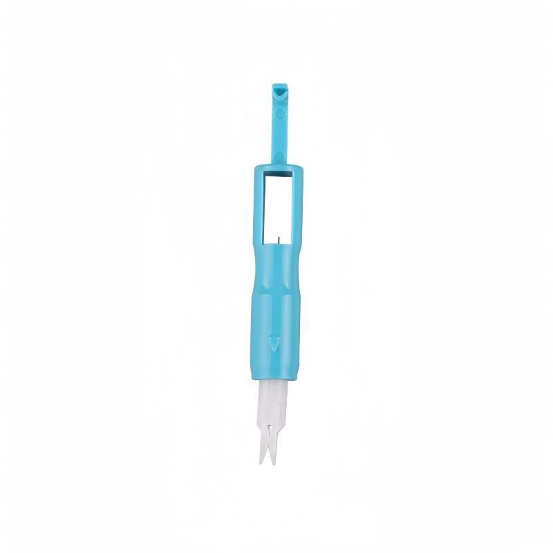Sewing Needle Inserter Automatic Needle Threader Bodkin Threading Tool For Sewing Machine Holds Firmly Blue White