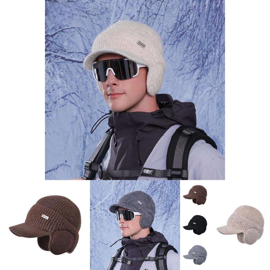 Autumn 2024 Knitted Cap For Men With Windproof Design And Warmth Suitable For Commuting