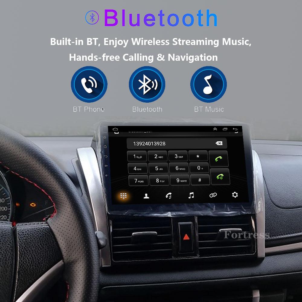 For TOYOTA VIOS GEN 3 Yaris 2013 - 2016 Car Radio Android Automotive Multimedia Player Navigation GPS Carplay Screen Auto Stereo