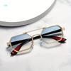 Fashionable Metal Large Frame Sunglasses Cyberpunk Style UV Protection Driving Glasses for Men and Women Trendy Outdoor