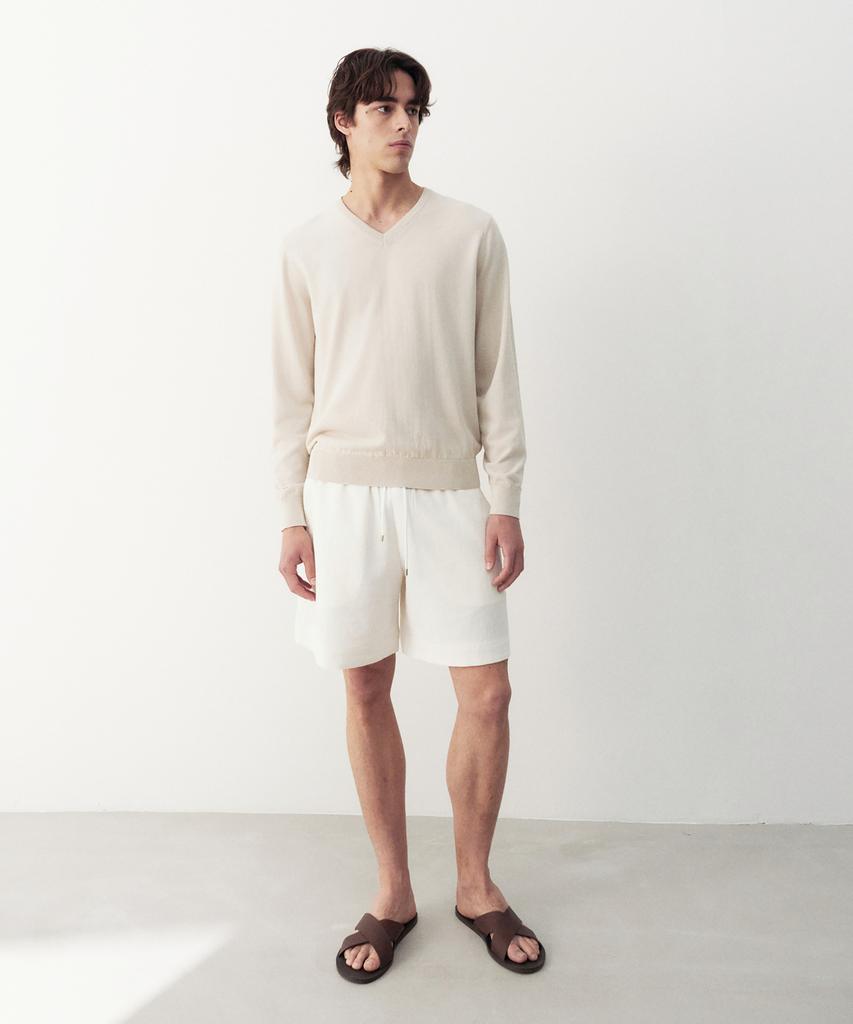 Jeilium Allen Summer Essential V-Neck Knit Light Beige (Dry Touch)