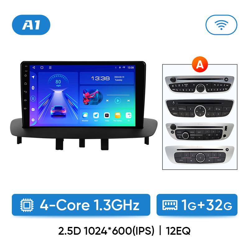 

Ainavi Car Radio Multimedia Play для Renault Megane 3 Fluence Samsung SM3 2008 - 2014 Android 12 Wireless Carplay DSP 48EQ 2 Din