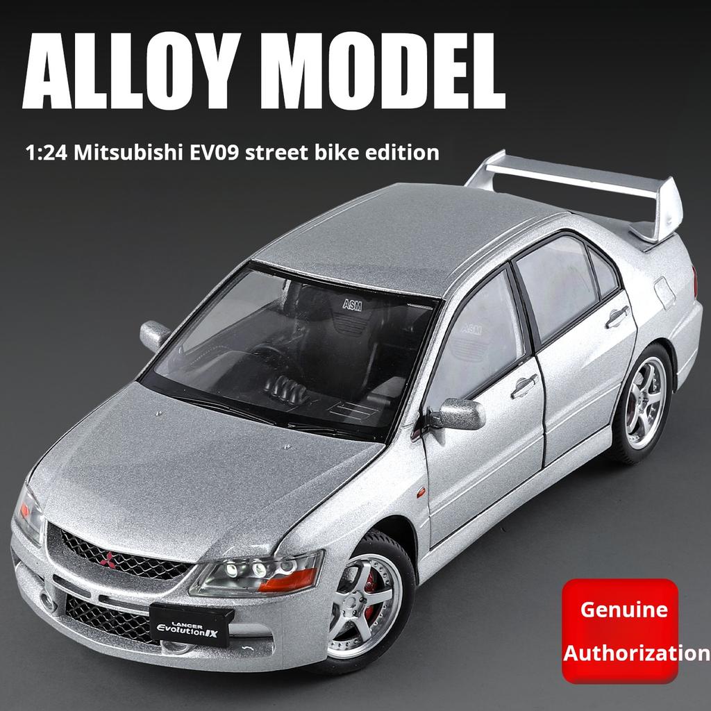 Official Authorized 1:24 Mitsubishi EV09 Street Edition Alloy Car Model Toy Car Sound&light Toy Car Boys Gift Collectibles