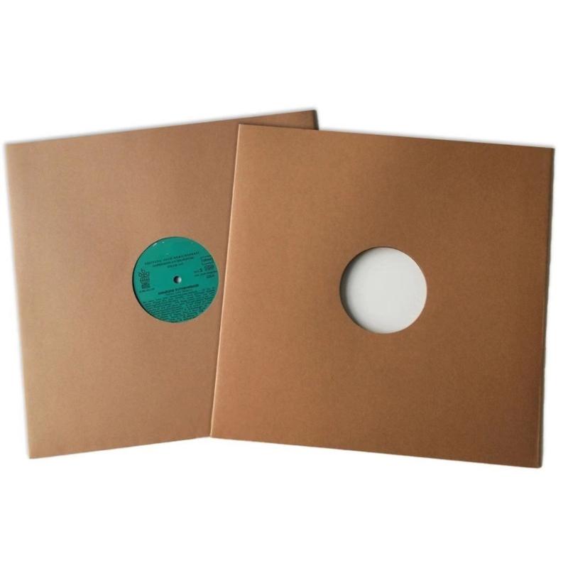 12in LP Record Cover Resealable Outer Sleeves Composite Kraft Paper Bag for LP 3LP Vinyl Record Storage Bags 10 Pieces