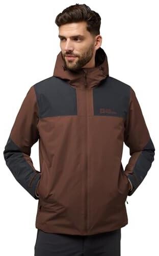 Куртка Jack Wolfskin Jasper INS Jacket M (A61872) Men Wasserdichte Winterjacket brown hot choc