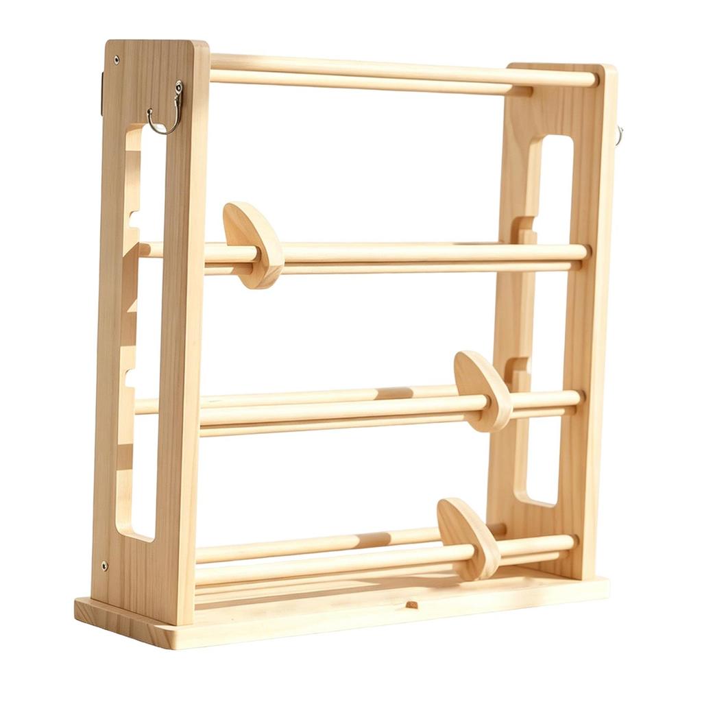 Wood Ribbon Organizer Display Sewing Thread Stand Lightweight Spool Holder Dispenser for