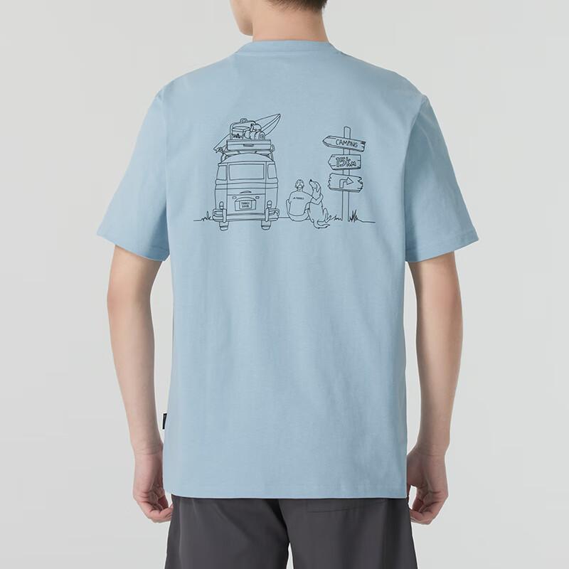 Adidas Terrex Comfortable Breathable Casual Short Sleeve T-Shirt Men Tops Blue JI8315