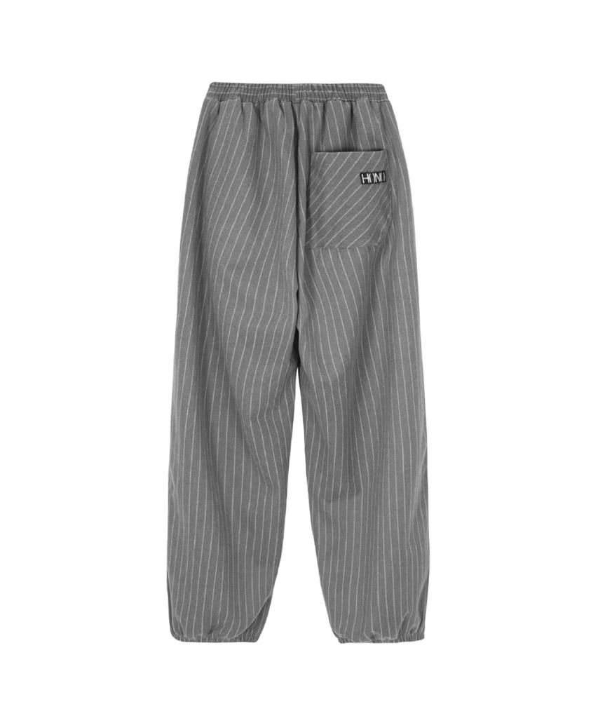 HONO REPORT Easy Big Pants_Oat Stripe