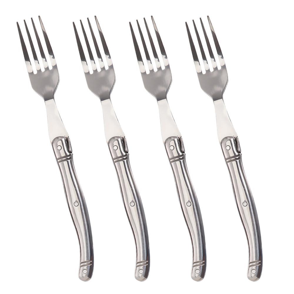 Jaswehome Stainless Steel Flatware Set Laguiole Decorated Dinner Knives Forks&Spoons Sets Western Dinnerware