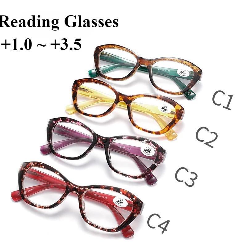 1.0 1.5 2.0 2.5 3.0 3.5 Neutral Floral Reading Glasses Red Yellow Green Purple Far Sighted Glasses for Women Men