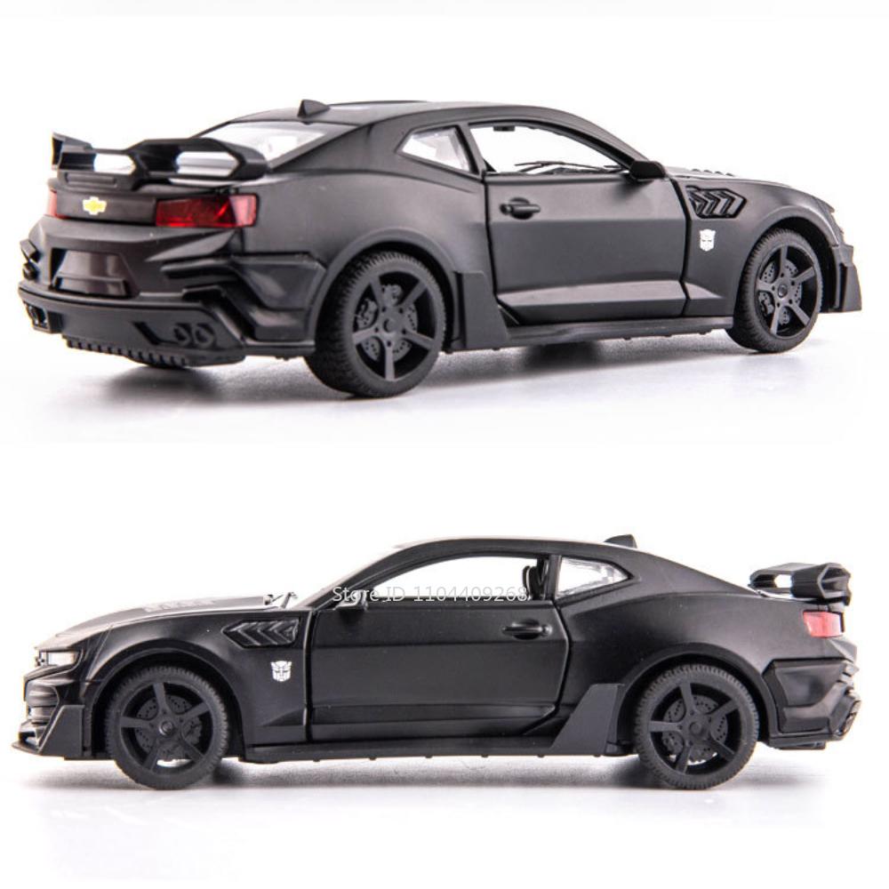 1:32 Scale Camaro Alloy Diecast Model Sports Car Toy Sound Light Doors Opened Police Vehicles Toys for Child Birthday Gifts