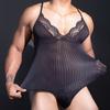 Herren Sexy Body Netz Spitze Crossdressing Sissy Dessous Glatt Ultra-Dünn Durchsichtig Elastisch Schwule Unterwäsche Strumpfhosen