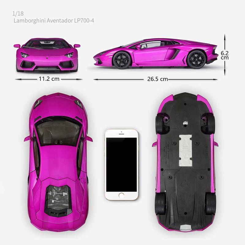1/18 WELLY Lamborghini Aventador LP700-4 Alaşım Araba Modeli Döküm Metal Oyuncak Araçlar Araba Modeli Yüksek Simülasyon Koleksiyonu Çocuk Hediyeler
