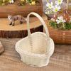 Small Imitation Rattan Woven Basket One Wicker Rattan Flower Child Basket Woven Easter Basket Wicker Basket for Weddings