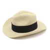 Summer Hat Panama Straw Hat British Top Hat Men'S And Women'S Foldable Sunshade Beach Hat Sunscreen Hat