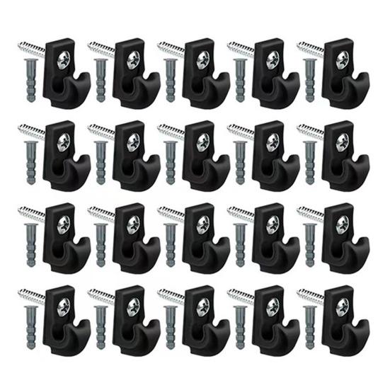 Plastic String Light Hook Easy Install Christmas Lights Hanger Hooks Weatherproof Rust-Proof Wall Mount Hook for Outdoor Indoor Use
