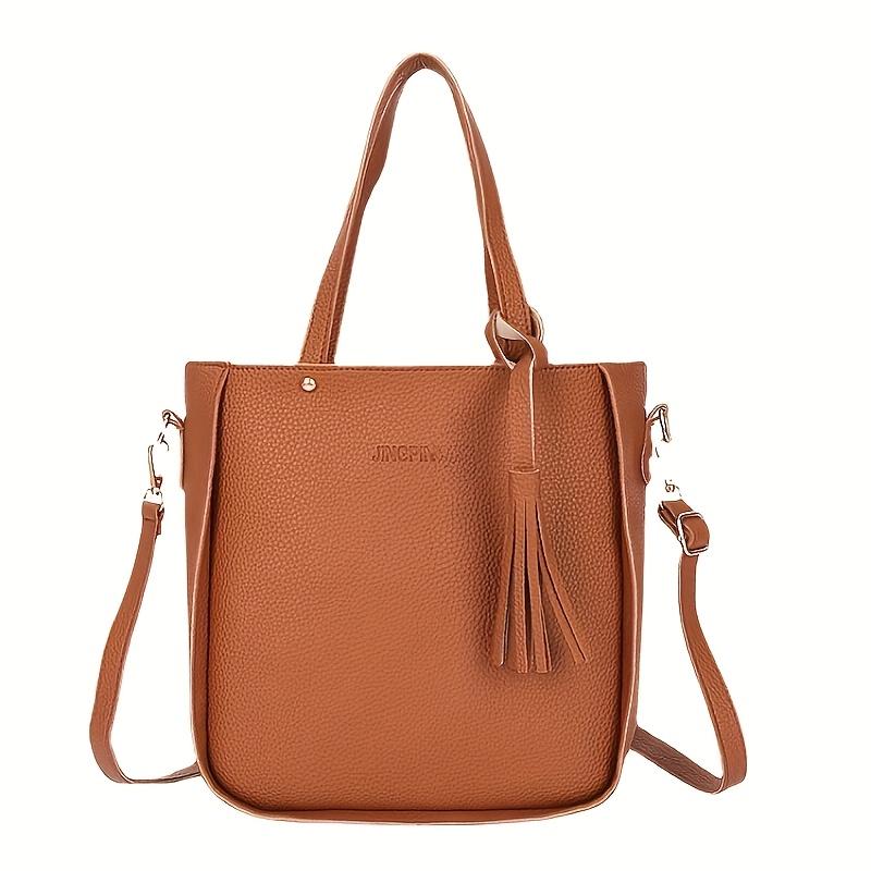 4 Pieces Women Bags Set Stylish Female Wallet PU Leather Shoulder Messenger Tote Bag Fashion Decor Accessory