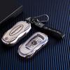 PZQ2   Leather Car Key Case Cover Fob Protector for Mercedes Benz GLC300L E30 W207 A C E S G GLS Class W177 W205 W213 W222 G63 X167 AMG