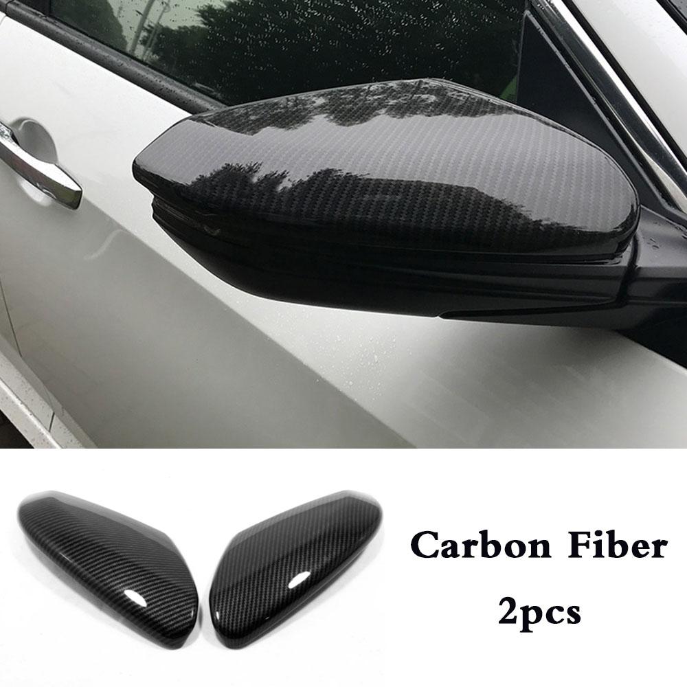 Car ABS Chrome Stick Rear View Rearview Side Glass Mirror Cover Trim Frame For Honda Civic 10th 2016 2017