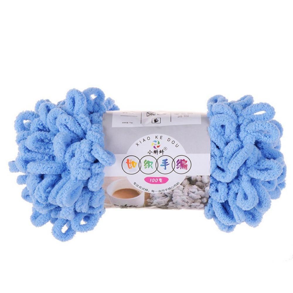 

Multi-color Finger Loop Yarn 100g/Roll Hand Knitting Yarn Cushion Yarn Chunky Yarn Scarf Knitting Style 18