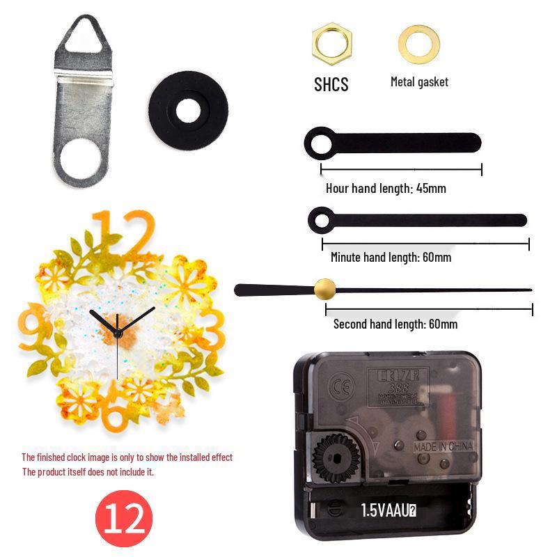 DIY Kulaté hodiny Silikonová forma s římskými číslicemi