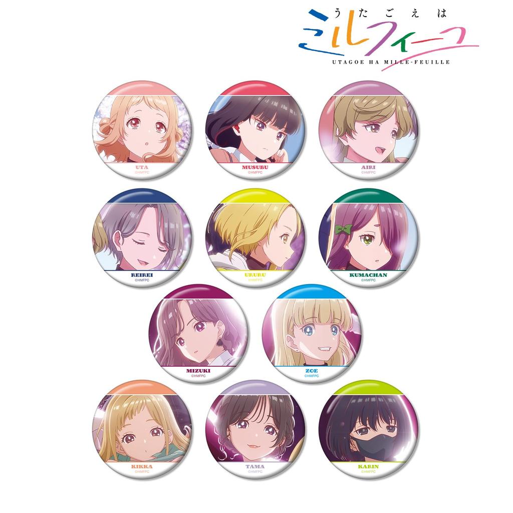 TV Anime wa Trading Badges Box of 11 "Utagoe Mille-feuille"
