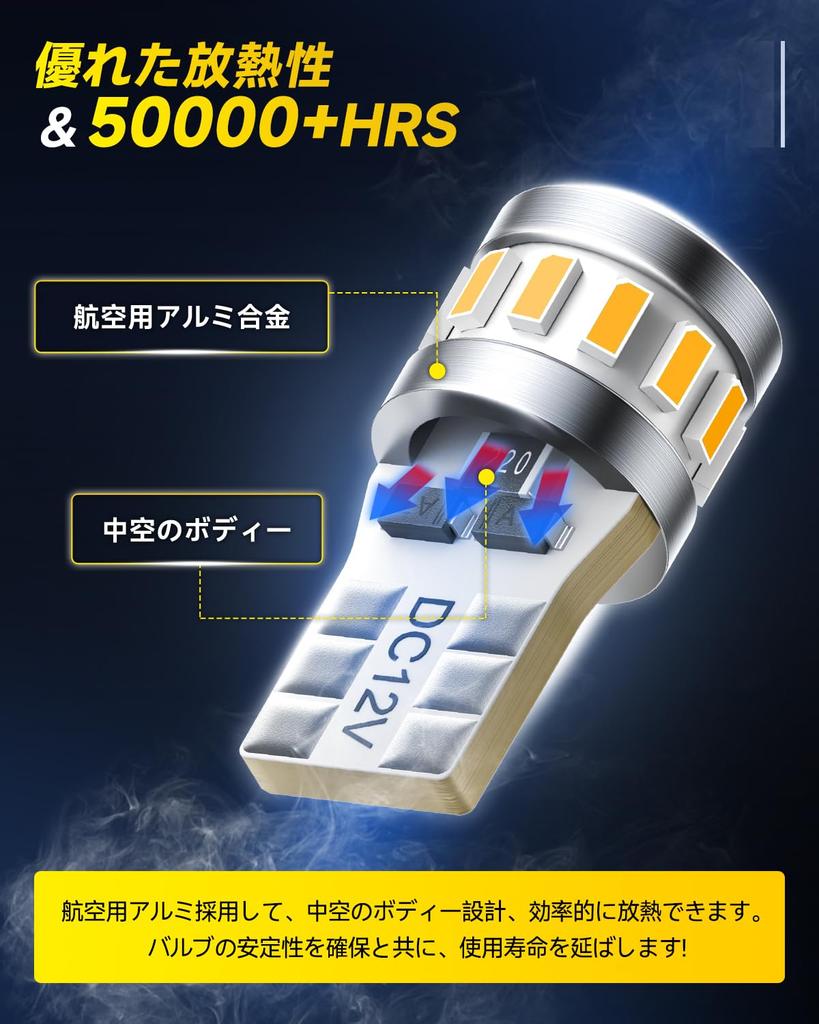 AUXITO T10 Led Amber Explosive Light Led T10 Position Lamp/number