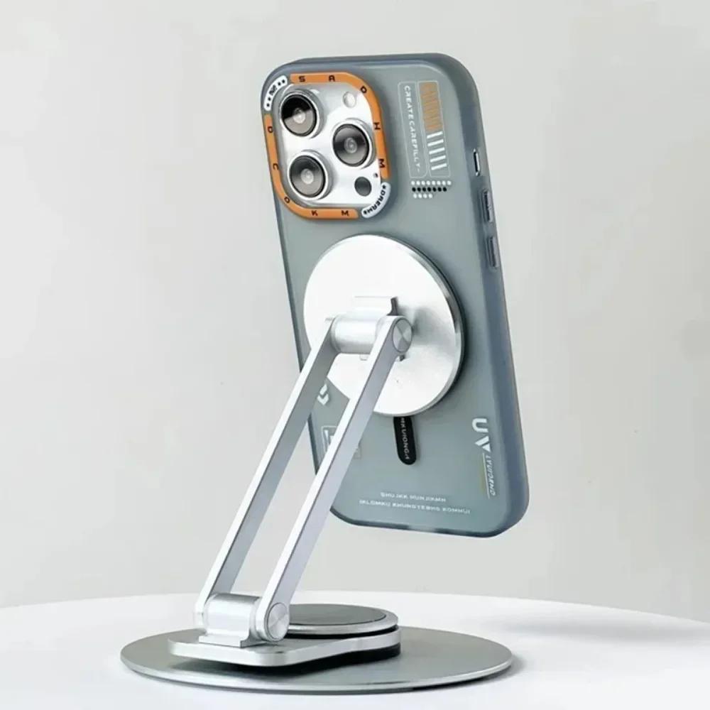 Capa Magnética Fosca Para Celular Para iPhone 17 17Pro 17 Pro Max Para Carregamento Sem Fio Magsafe Frame de Lente de Metal Fosco Botões Capa Traseira