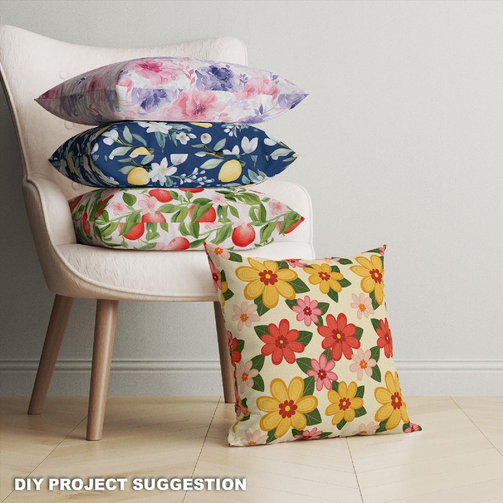 Outdoor Dekostoffe Oxford - Motiv Blumen I Dx5453