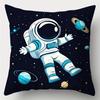 4Pcs Set, Sofa Cushion Cover, Astronaut Style Pillowcase, 17.7 Inches * 17.7 Inches, Single-Sided Printed, Home Decor, Sofa Lumb