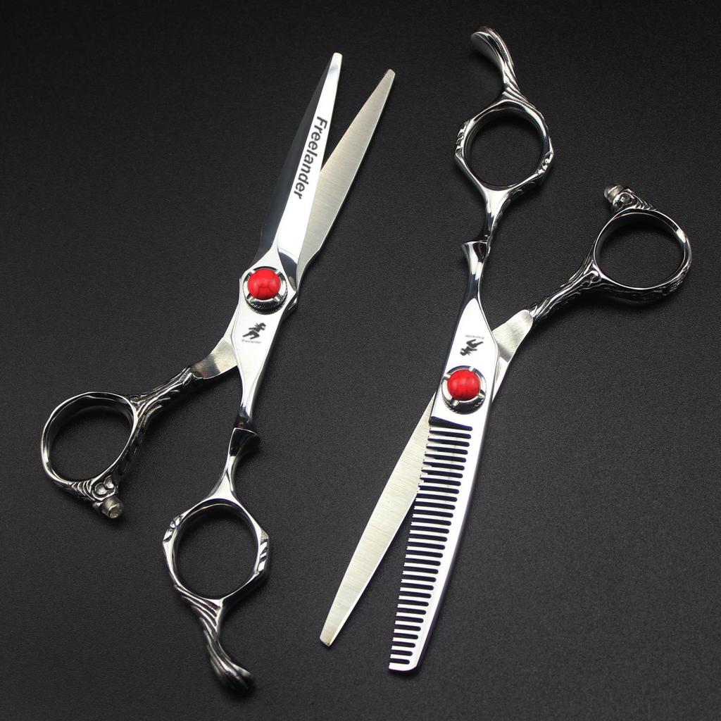 6.0" LH1 Large Gem Double-Sided Hair Cutting & Thinning Scissors