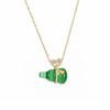 Gourd Necklace, Women'S Imitation Green Jade Pendant, Taigang Does Not Fade, Ethnic Style, Personality Versatile Temperament Collarbone Chain