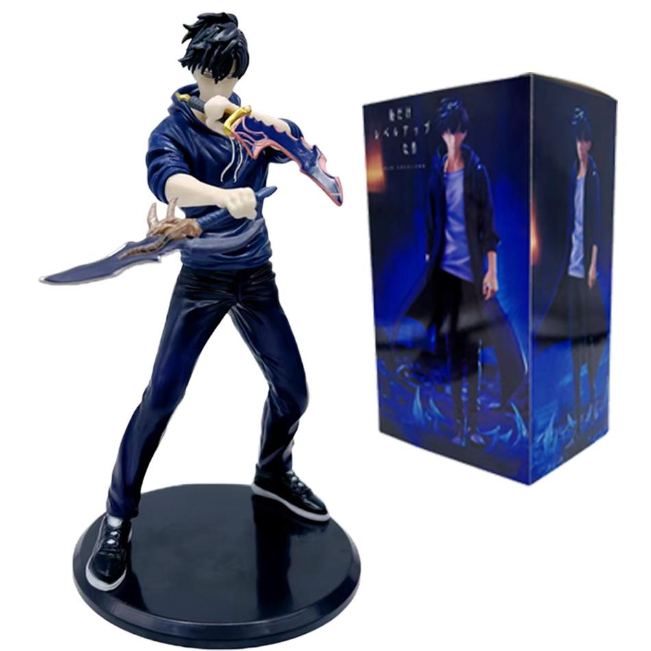 New SoloLeveling Shadow King Figure Sung Jinwoo Cheng Xiaoyu Handheld Model Desktop Ornament Action Figure Anime Collection Gift