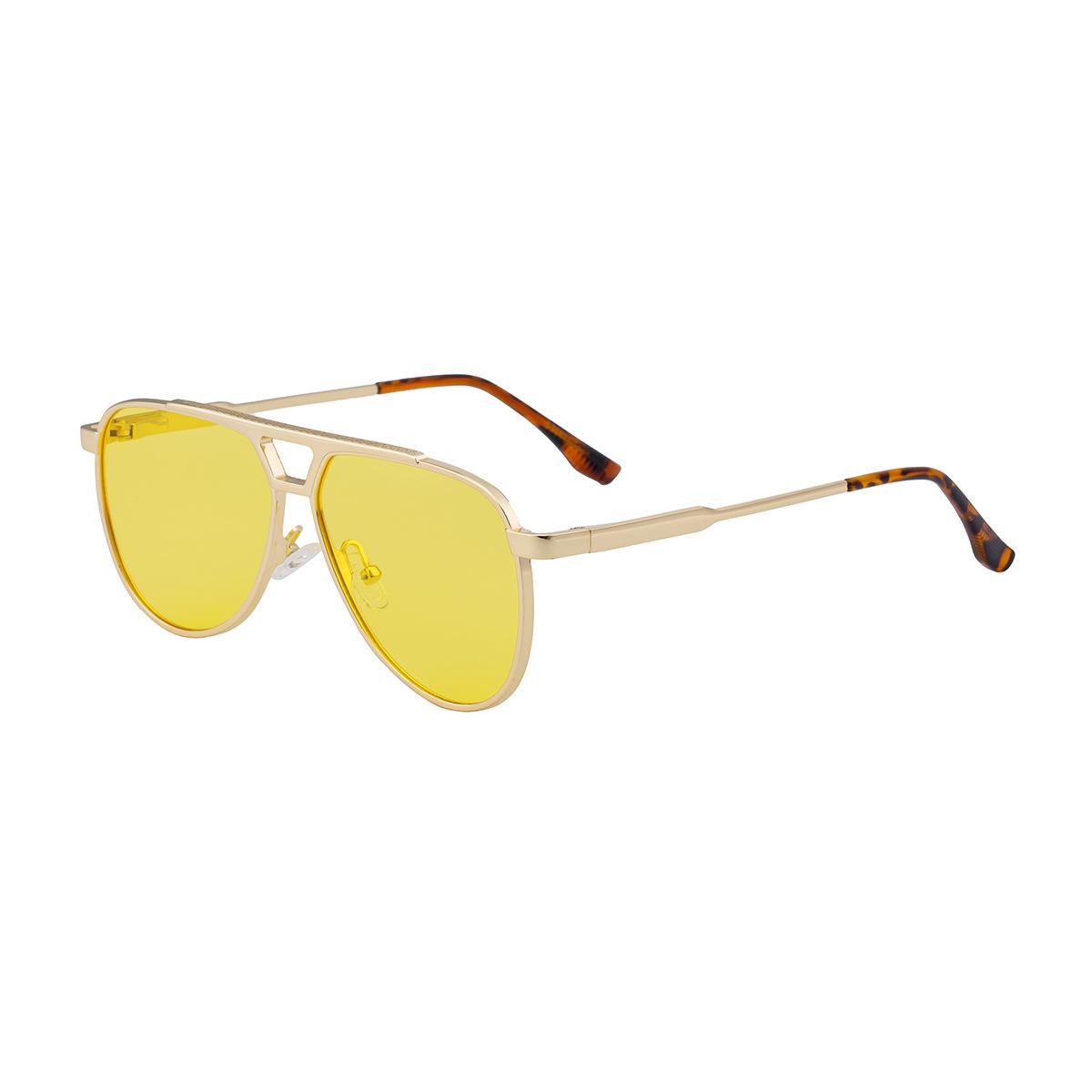 JYL TS Мужские Ретро Авиаторы - Солнцезащитные Очки в Стиле Пилотских KSL-98340 c-3344 хань синий