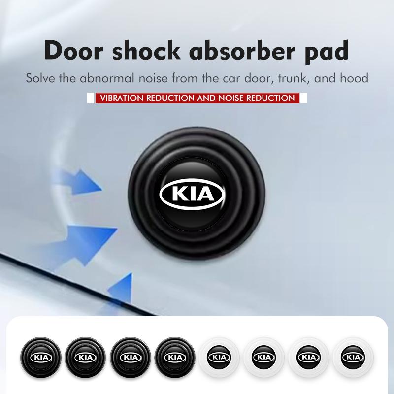 Car Door Shock Absorber Silicone Pads Anti Shock Pad Car Door Protector Sticker Anti Collision Gasket Buffer For KIA K2 Rio Ceed