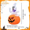 Halloween Inflatable Decoration Yard Large Party Prop Spooky with Built In LED for Porch