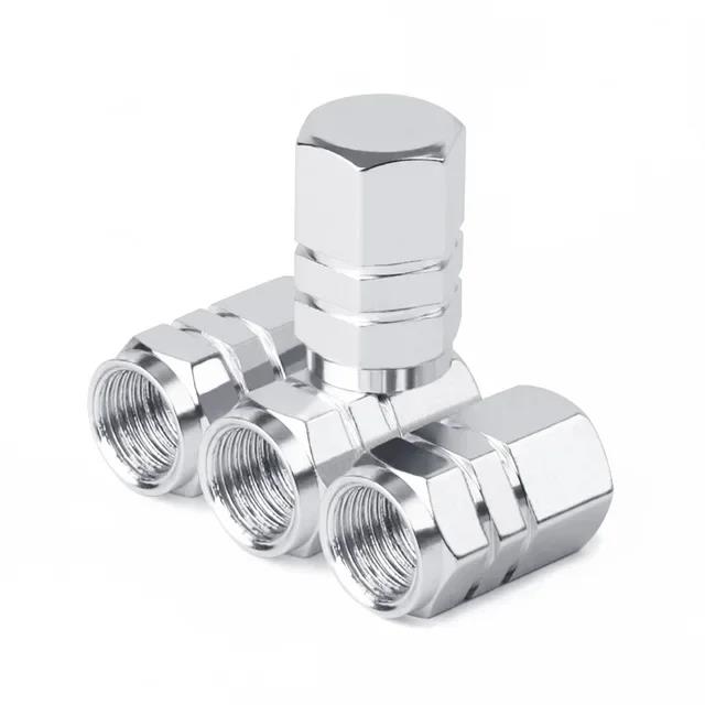 Aluminum Alloy Car Tire Valve Stem Caps Tyre Rim Valve Nipple Covers Dustproof Waterproof For Automobiles Motorcycles Trucks Valve Stems 1