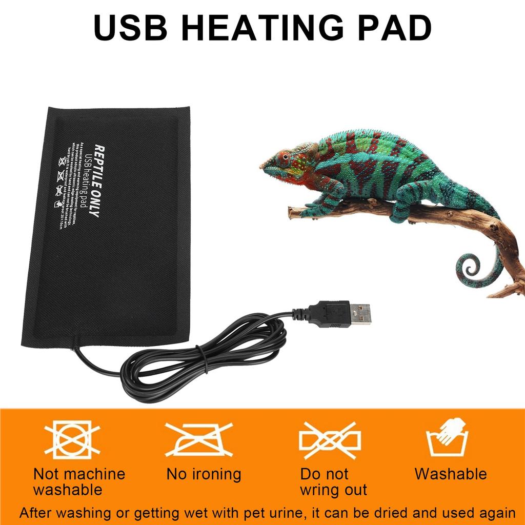 Reptile USB Heating Pad Cloth for Reptiles Snakes Crab