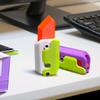 2Pcs 3D Printing Gravity Cub Jumping Small Radish Knife Mini Model Student Prize Pendant Decompression Toy For Children Gift