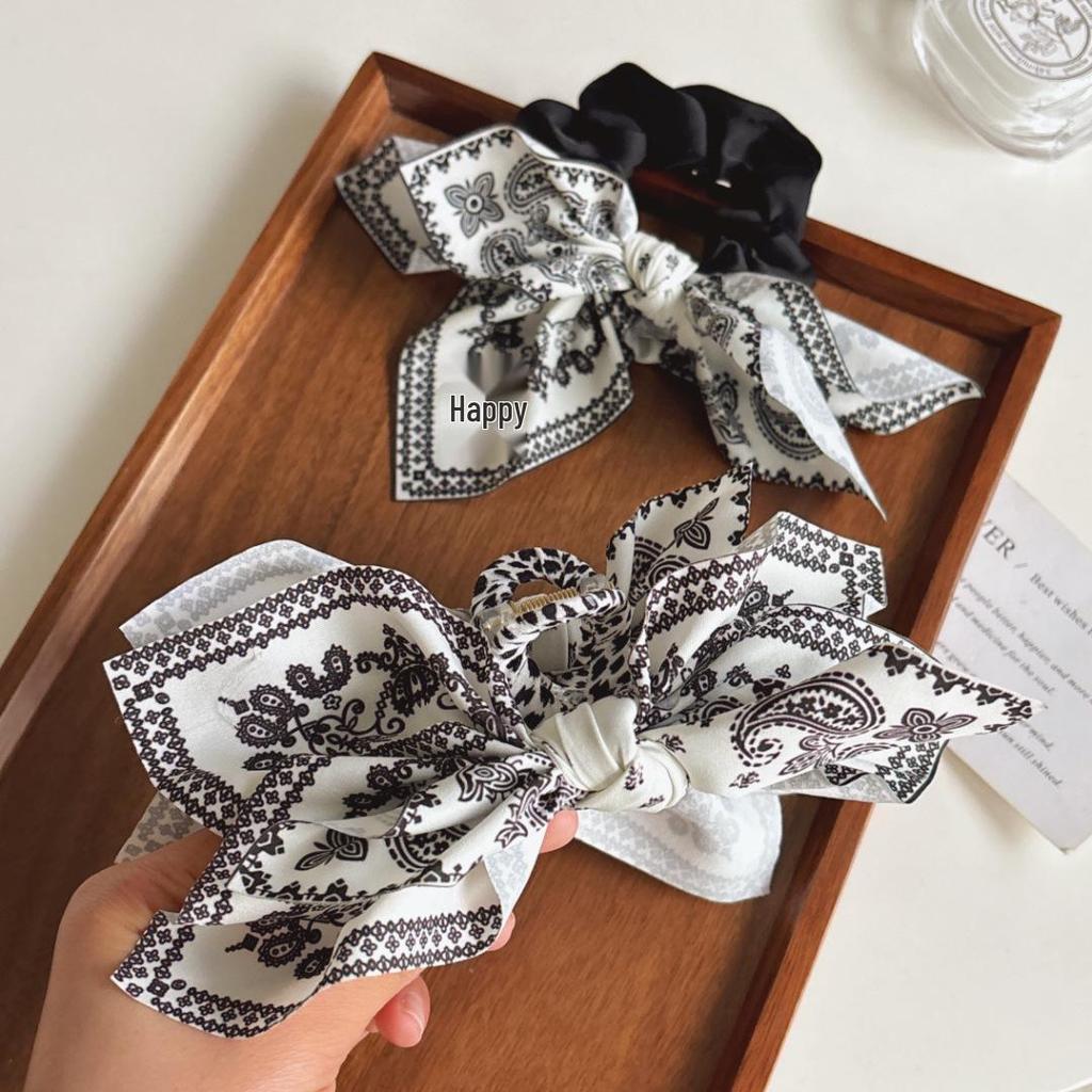 Retro Paisley Herz Krallenclip Schleife Haarspange - Hochwertiger doppelseitiger Haiklammer