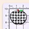Korean Style Plaid Hair Ties - Cute Handmade Decorative Buttons for DIY Sewing & Childlike Accessories