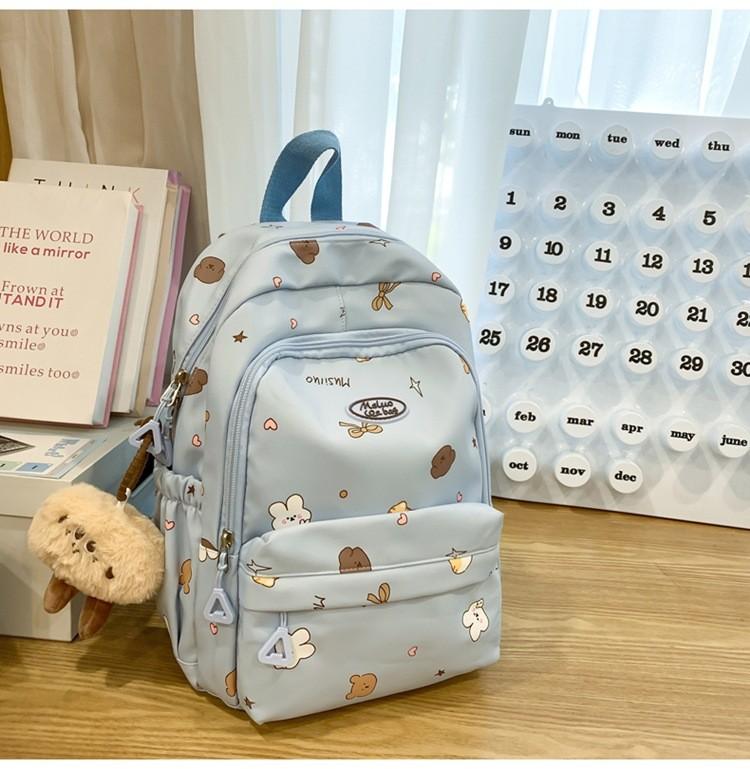 Girl School Backpack With Nylon Material And Laptop Compartment For Education Use