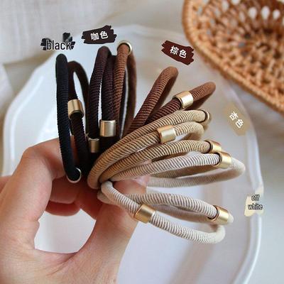 High Elasticity Multi-Color Hair Ties: Korean Style Durable Ponytail Bands for Women