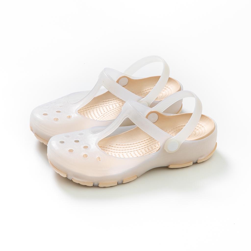 Lochschuhe Damen neu Sommer Krankenschwester Schwangere Damen Hausschuhe rutschfest halbe Tasche Kopf OP-Saal dicksohlige Oberbekleidung weichsohlige Sandalen