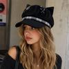 Y2K Newsboy Cap Adjustable Octagonal Hat New Beret Hat  Women Men