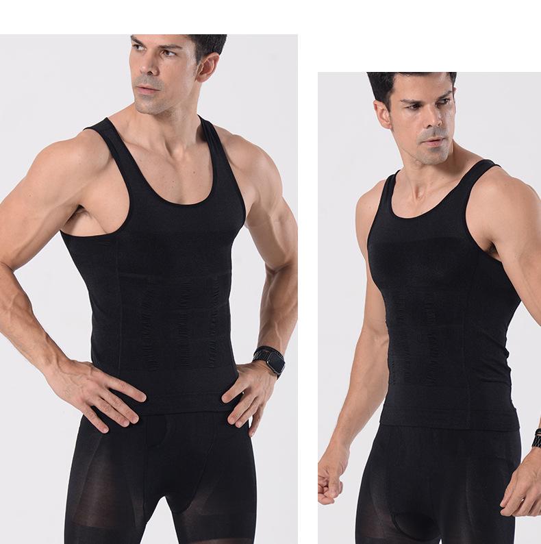 Men's Slimming Body Shaper Vest - Tummy Control & Chest Binder